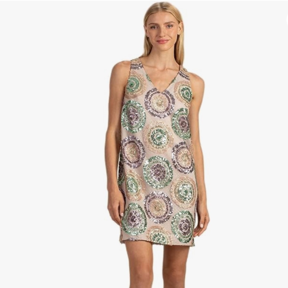 NWT Designer Tunic Trina Turk Women's Sequin Dress SIZE 12